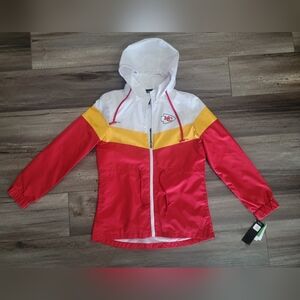 Women's Small New KC Chiefs Soft Shell Rain Jacket